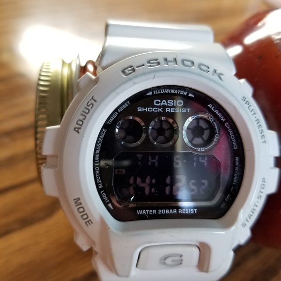 Casio 3230 Black Screen All White Watch Eminem - Picture 4 of 7